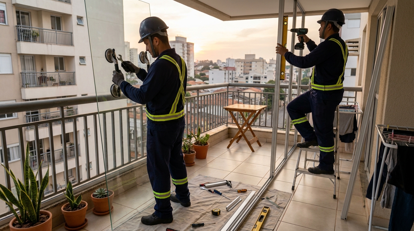 Divisórias em Vidro no Jardim Central, Bauru‑SP