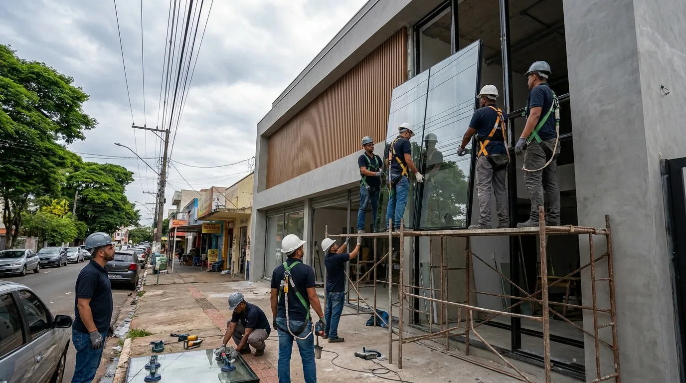 Fachada de Vidro em Bauru‑SP