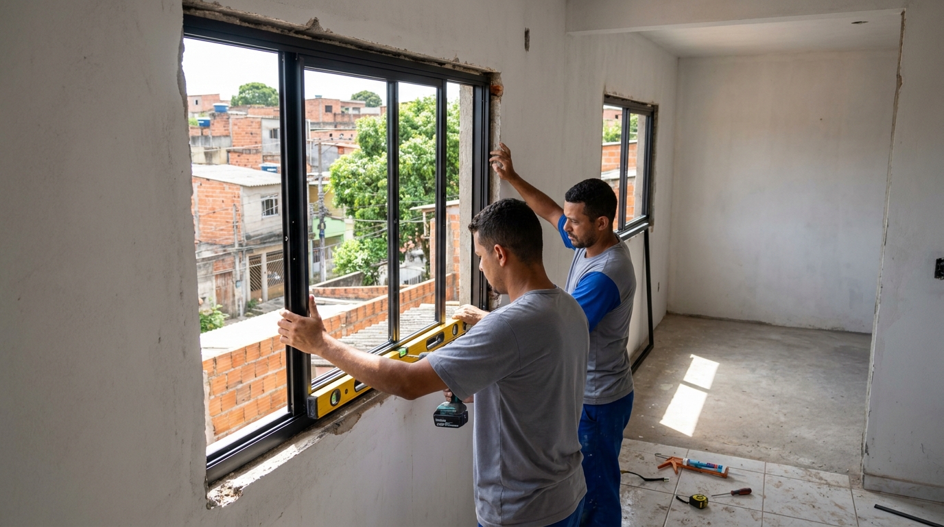 Produção de Portas e Janelas nas Chácaras Cornélia, Bauru‑SP