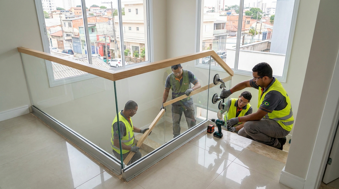 Guarda Corpo na Cidade Jardim, Bauru‑SP