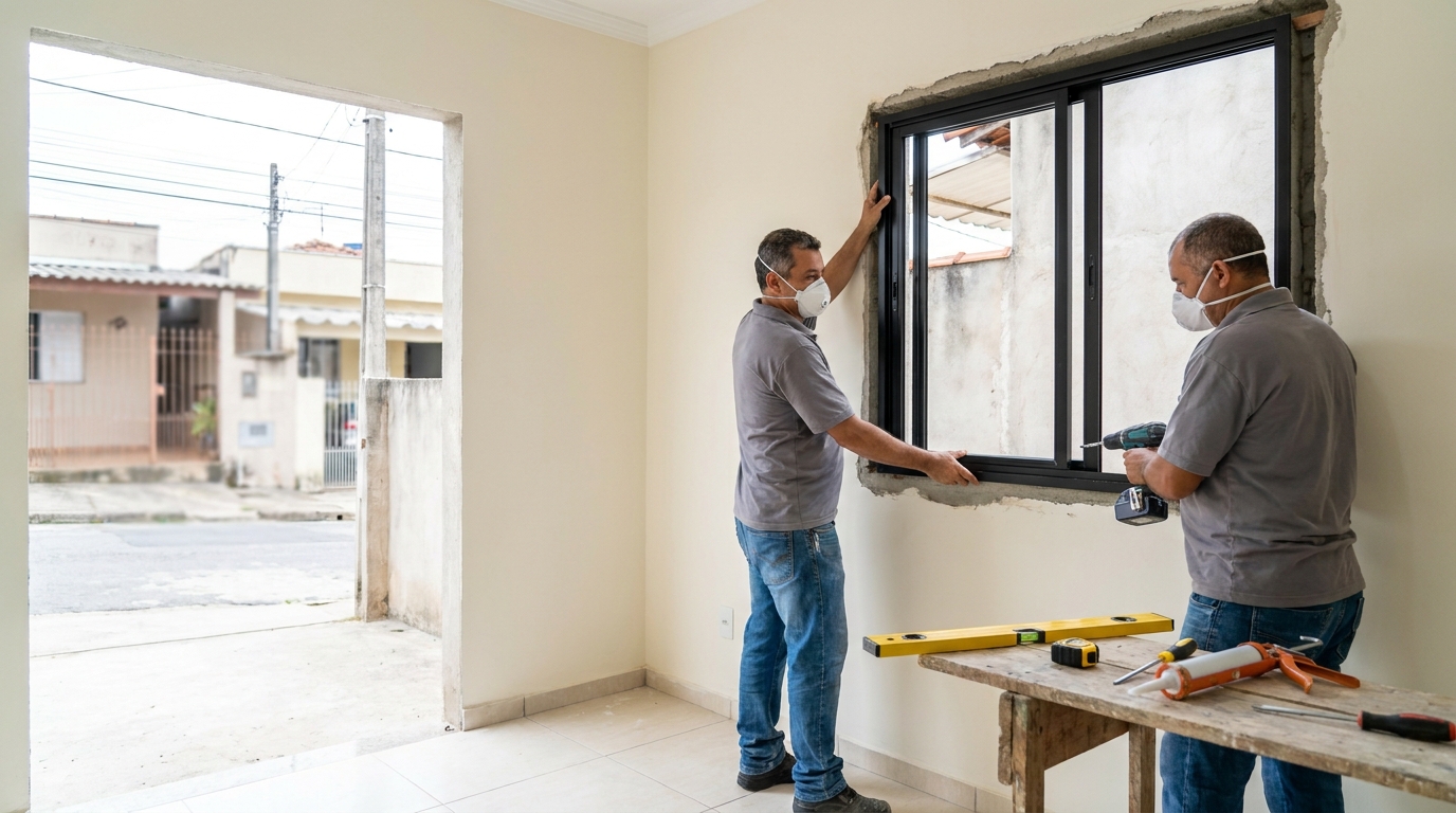 Esquadrias de Alumínio nas Chácaras Cornélia, Bauru‑SP