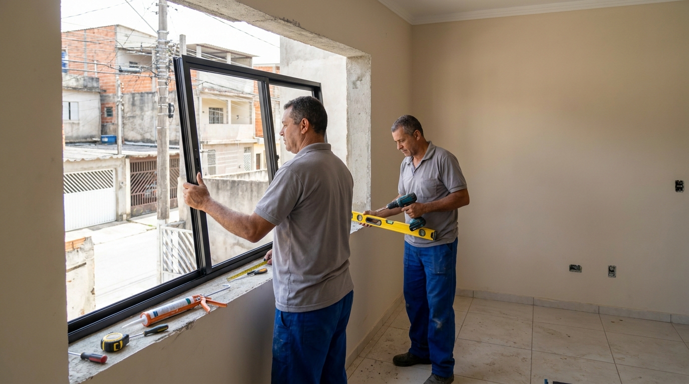 Esquadrias de Alumínio nas Chácaras Cornélia, Bauru‑SP
